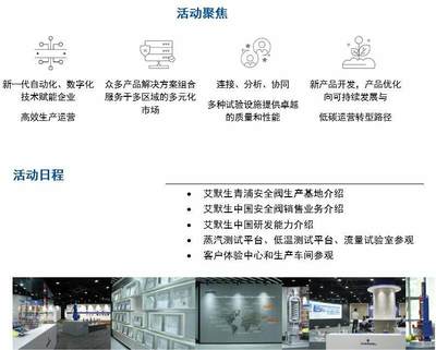 智造安全，開放未來 艾默生青浦安全閥工廠客戶開放體驗(yàn)日技術(shù)運(yùn)營深度洞察